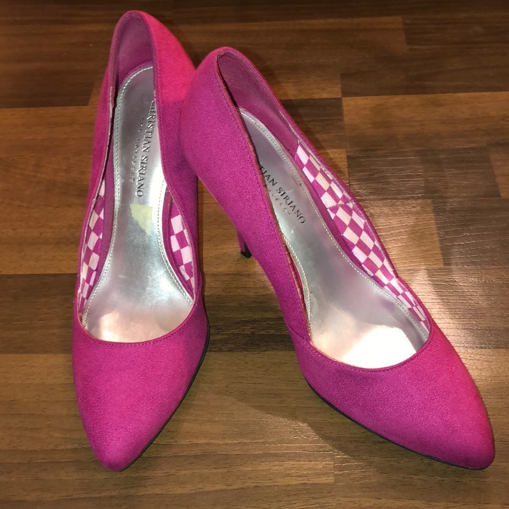 Sexy Fuchsia Suede Heels